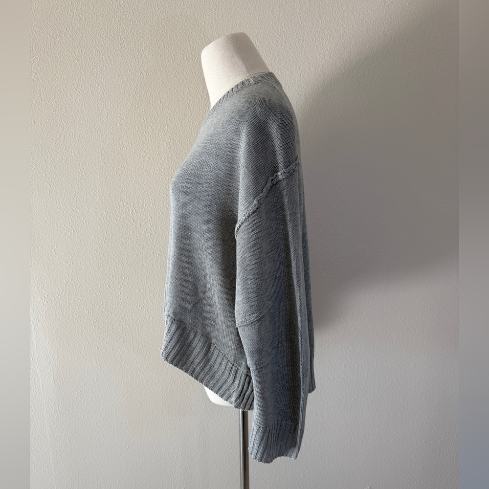 NWT Le Lis Collection Crewneck Pullover Sweater, Gray, XS - Picture 10 of 10